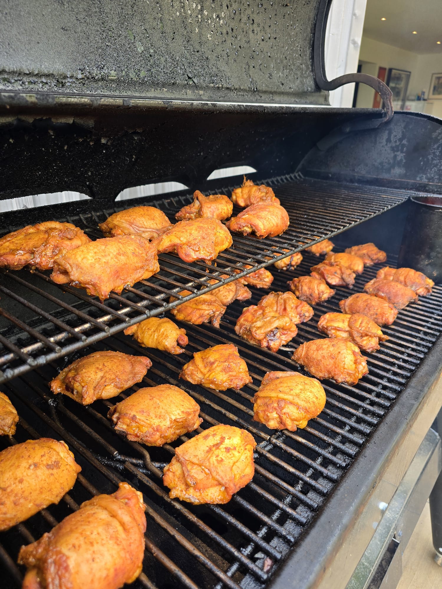 Poulet fumé au barbecue