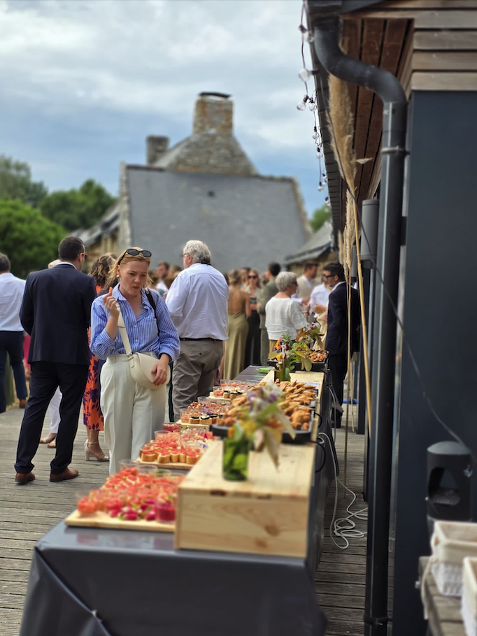 Buffet événementiel en extérieur